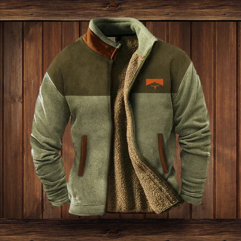 Herren Winterjacke im Vintage-Design, warm und bequem für Outdoor-Abenteuer. Robuste Winterkleidung.