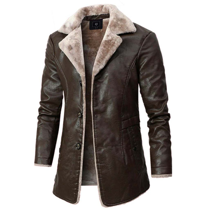Stylische Herren Winterjacke, warm und bequem, mit Fokus auf moderne Wintermode und Funktionalität.