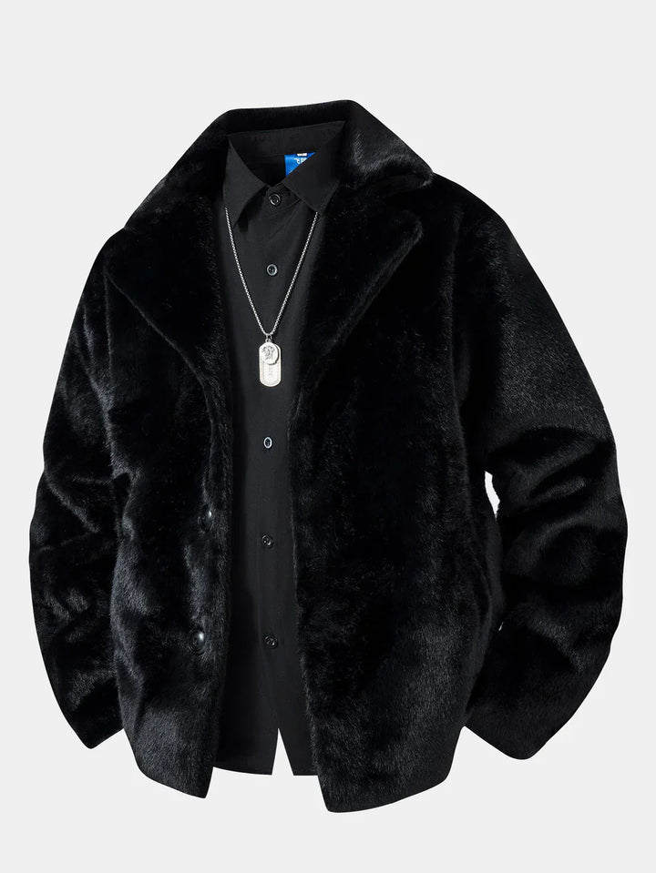 Warmhaltende Herren Winterjacke mit eleganter Knopfleiste, ideal für den Lagenlook und kalte Wintertage. Herrenmode.