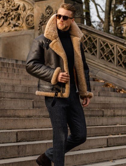 Hochwertige, isolierte Herren Winterjacke mit strukturierter Passform für optimalen Komfort bei kalter Wintermode.
