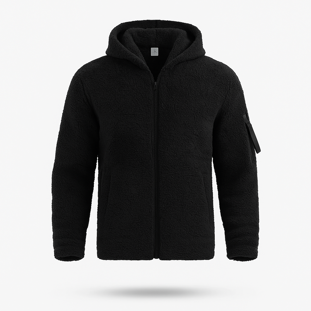 Bequeme, warme Herren-Winterjacke mit Kapuze. Ideal für Outdoor-Aktivitäten & den Winter.