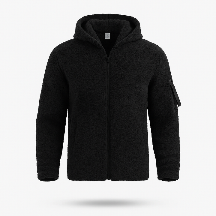Bequeme, warme Herren-Winterjacke mit Kapuze. Ideal für Outdoor-Aktivitäten & den Winter.