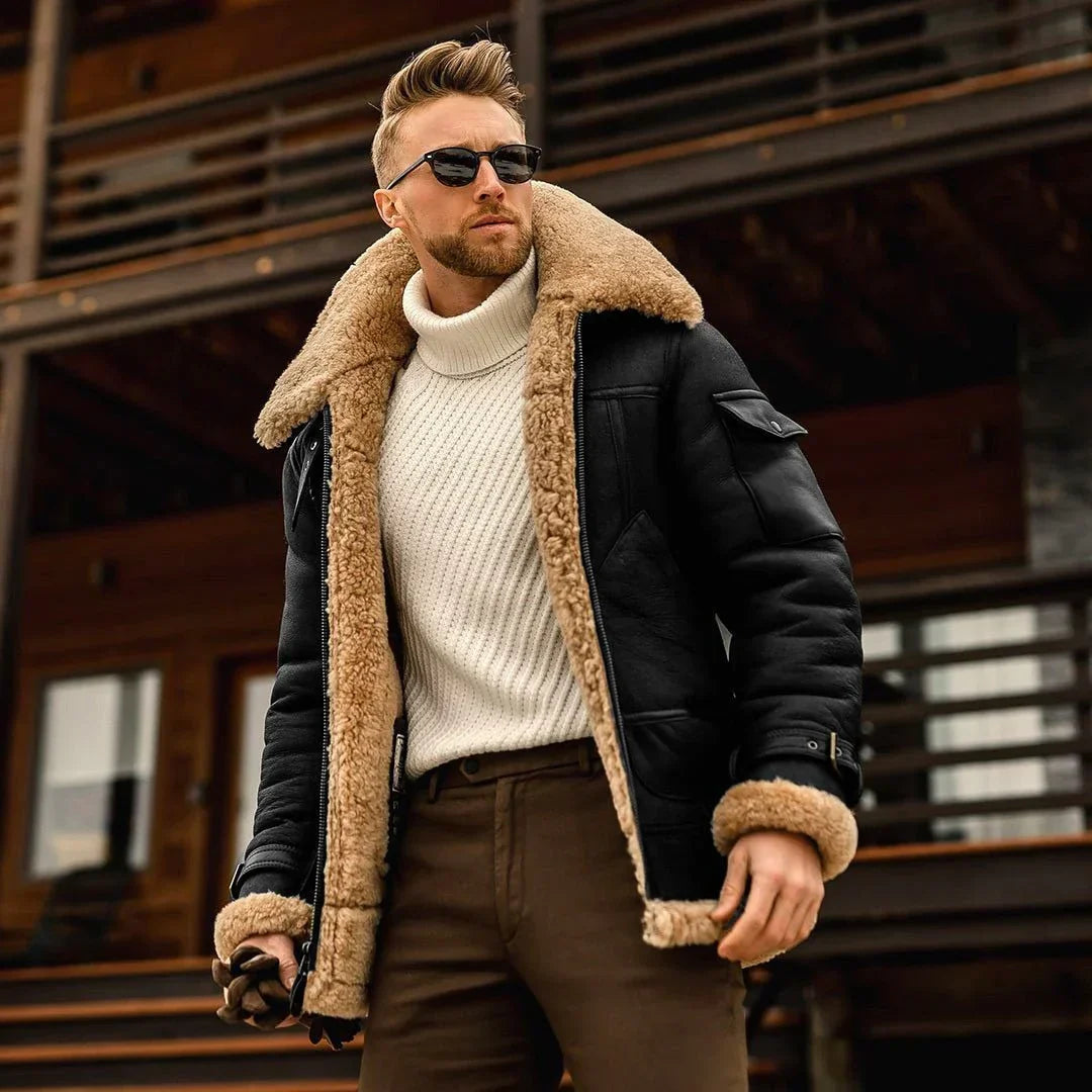 Herren Wintermantel: Isolierter Parka für extreme Kälte, warm, wasserabweisend, ideal für Outdoor-Aktivitäten.