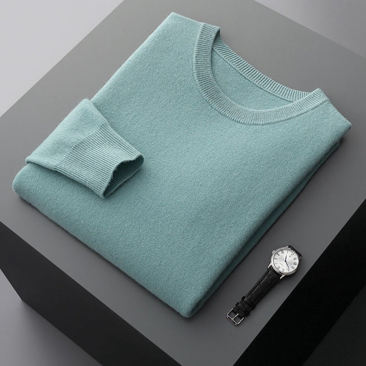 Herren Winterpullover, kuschelig warm, lockerer Schnitt, Rundhals, Langarm für Freizeit & Casual Look.