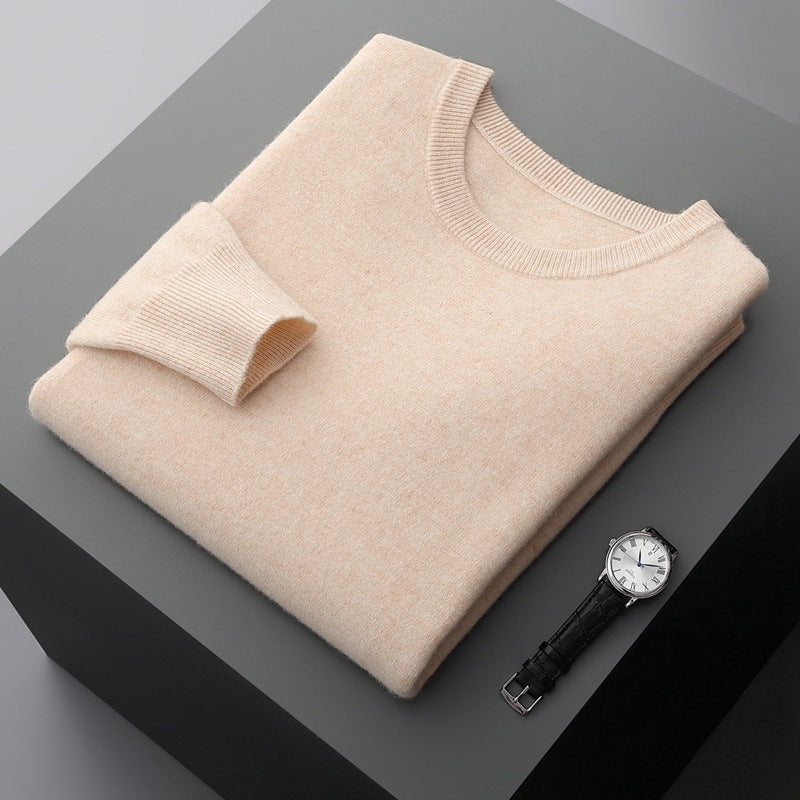 Warmer Herren Winterpullover, kuschelig weich, Rundhals, ideal für kalte Herbst- & Wintertage.