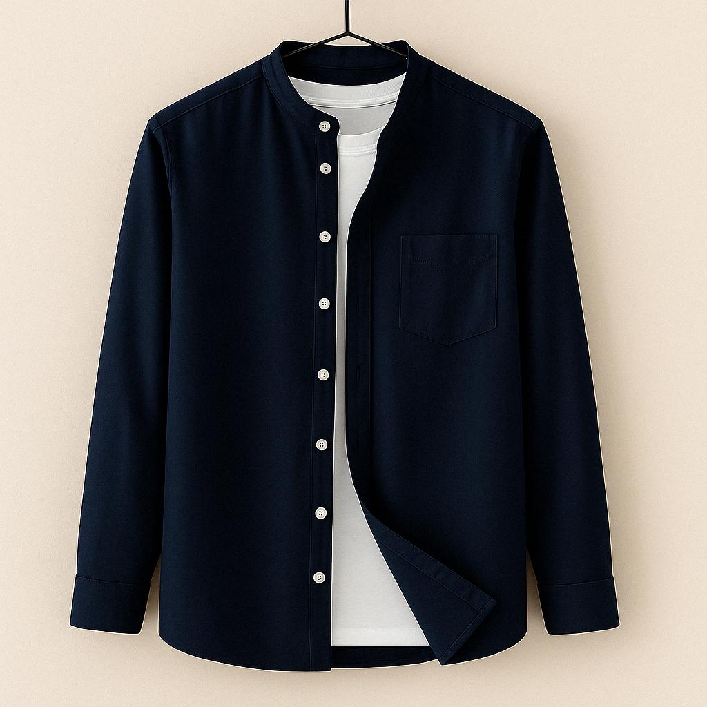 Männermode: Elegantes Herrenhemd mit schlanker Passform, leichtem Komfort. Ideal für einen stilvollen, gepflegten Look.