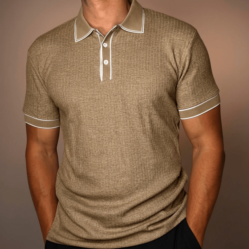 Lässiges Sommer Polo für Männer, hochwertige Textur