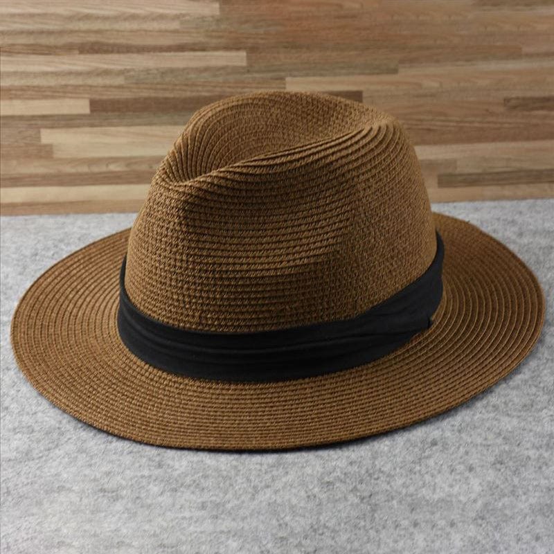 Handgefertigter Panamahut für Damen und Herren in Beige