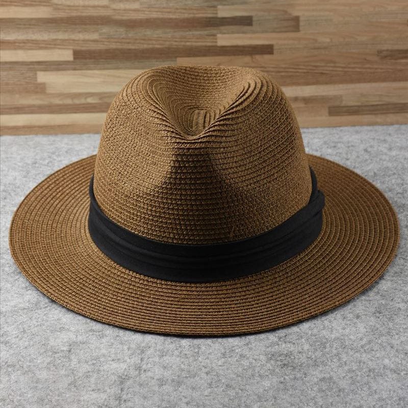 Handgefertigter Panamahut für Damen und Herren in Beige
