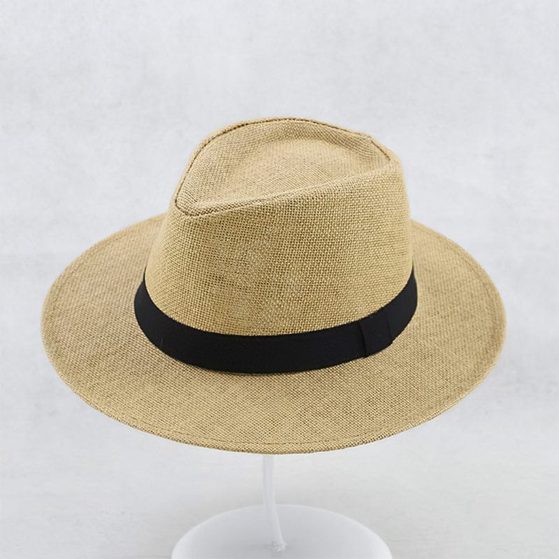 Handgefertigter Panamahut für Damen und Herren in Beige