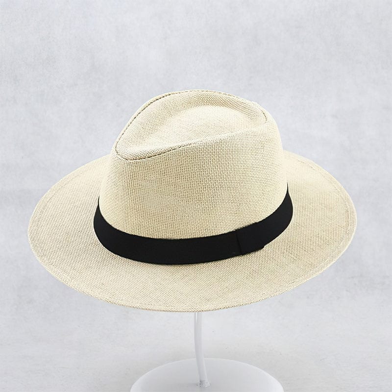 Handgefertigter Panamahut für Damen und Herren in Beige