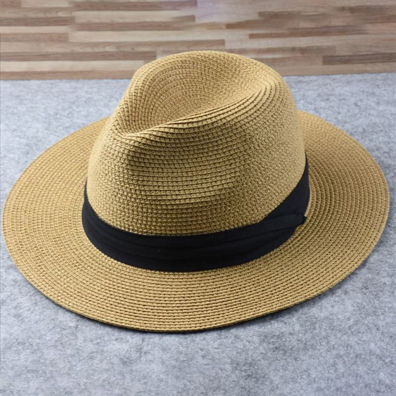 Handgefertigter Panamahut für Damen und Herren in Beige
