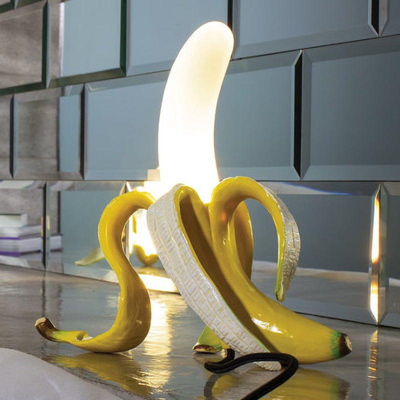 Elegante Art-Déco-Bananen-Tischlampen für stilvolles Interieur