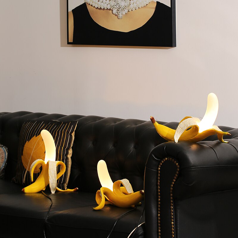Elegante Art-Déco-Bananen-Tischlampen für stilvolles Interieur