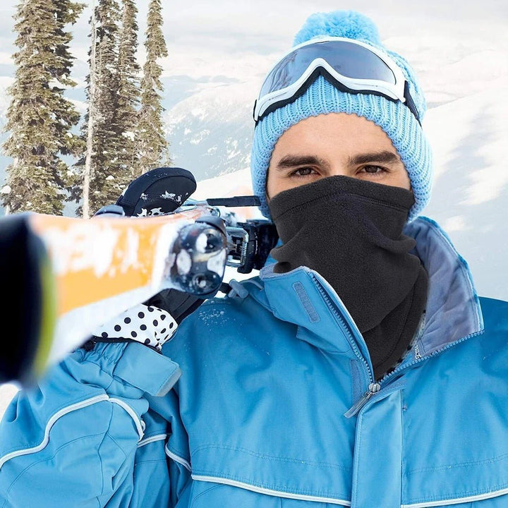Eleganter Unisex Fleece Schlauchschal. Idealer Halswärmer und Kälteschutz für Damen und Herren im Winter.