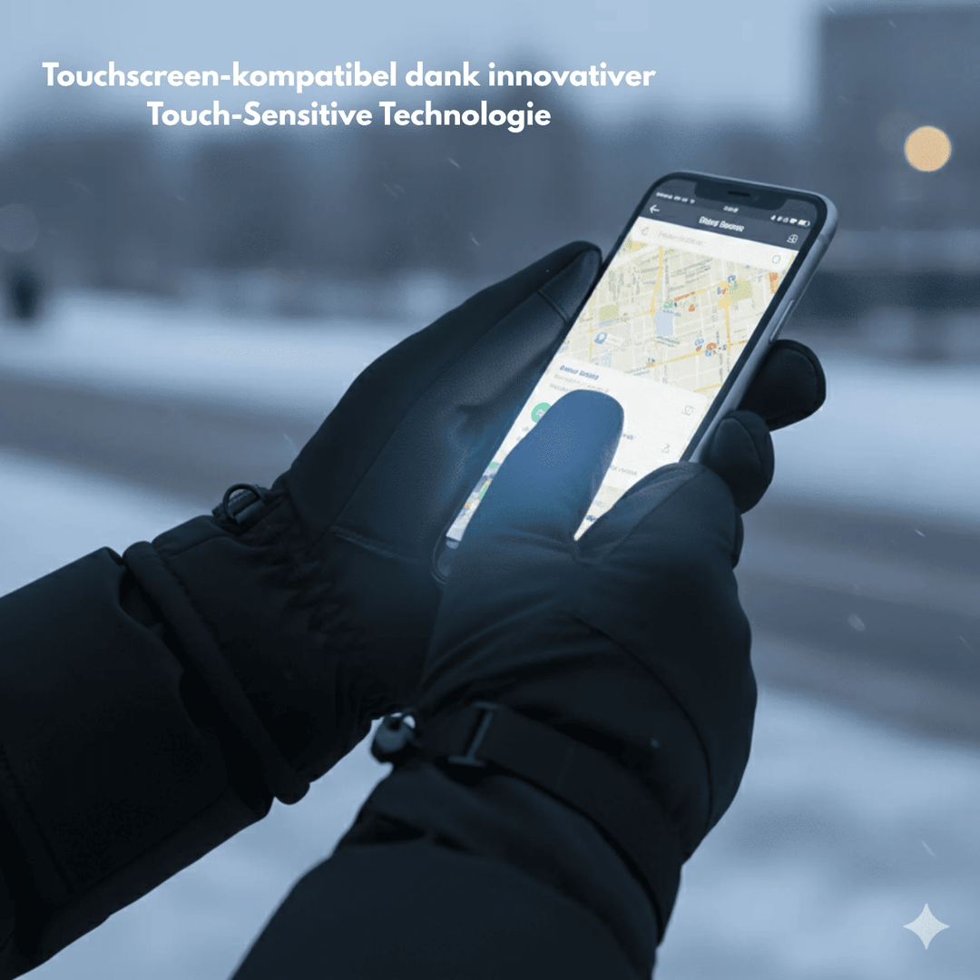 Rutschfeste Thermo-Winterhandschuhe für sicheren Griff. Wasserdicht und warm, perfekt für Fahrrad und Outdoor-Sport.