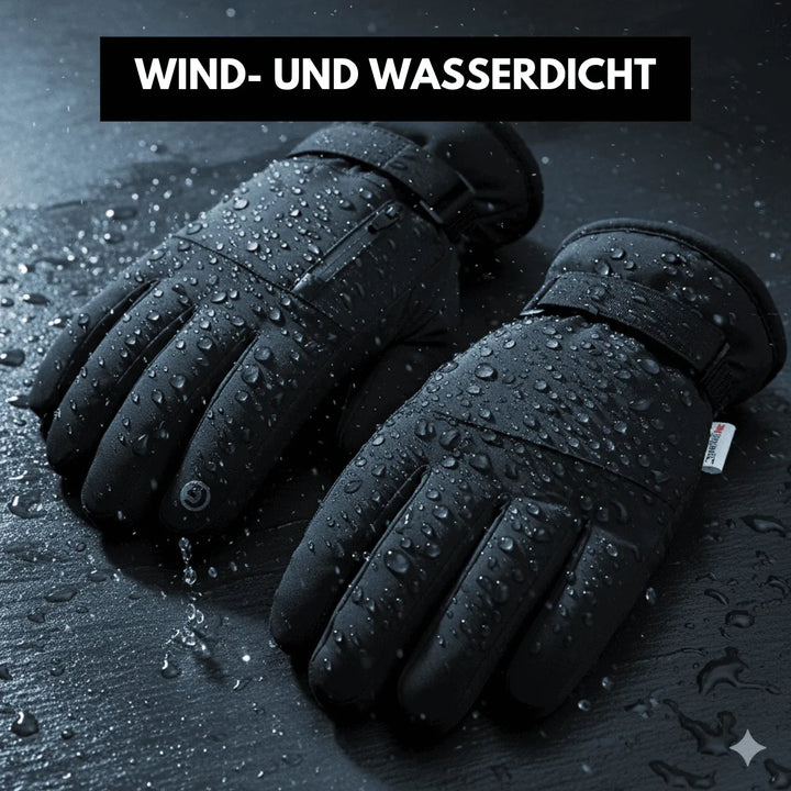 Thermo Fahrradhandschuhe für den Winter. Winddicht, wasserdicht und rutschfest für sicheren Halt am Lenker.