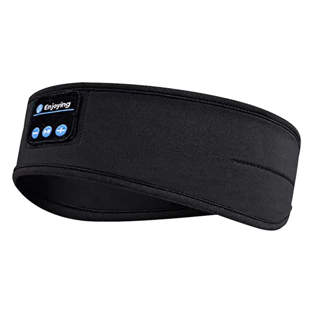 Innovative Schlafmaske mit Bluetooth-Kopfhörern, ergonomisch, aus weichem, atmungsaktivem Material für entspannten Schlaf.