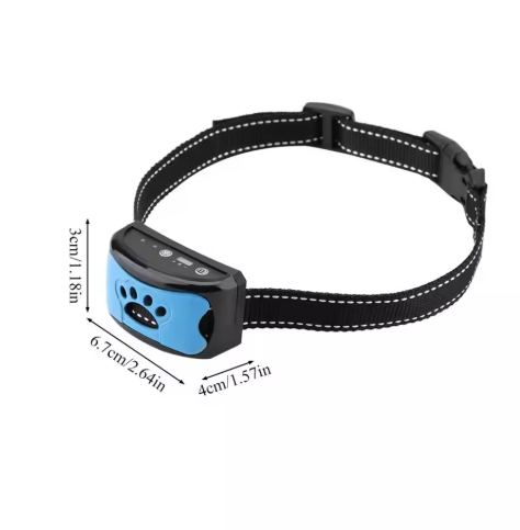 Innovatives Anti-Bell Hundehalsband, vibrationsbasiert, ergonomisches Design, verstellbar, sanfte Erziehung für Hunde.