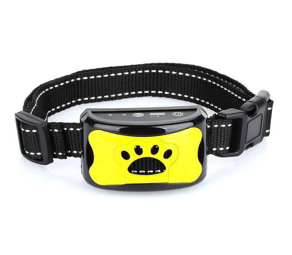 Innovatives Anti-Bell Hundehalsband, vibrationsbasiert, ergonomisches Design, verstellbar, sanfte Erziehung für Hunde.
