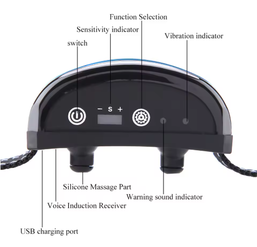 Innovatives Anti-Bell Hundehalsband, vibrationsbasiert, ergonomisches Design, verstellbar, sanfte Erziehung für Hunde.