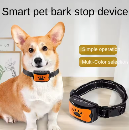 Innovatives Anti-Bell Hundehalsband, vibrationsbasiert, ergonomisches Design, verstellbar, sanfte Erziehung für Hunde.