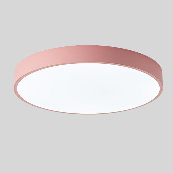 Nordische Holz-Macaroon LED-Deckenleuchte für Wohnräume