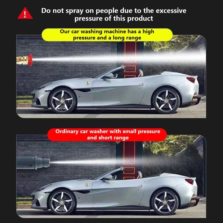 "Kabelloser Hochdruckreiniger, kompakt, graues Design, 60Bar, mit Akku, für flexible Reinigung von Auto und Garten geeignet."