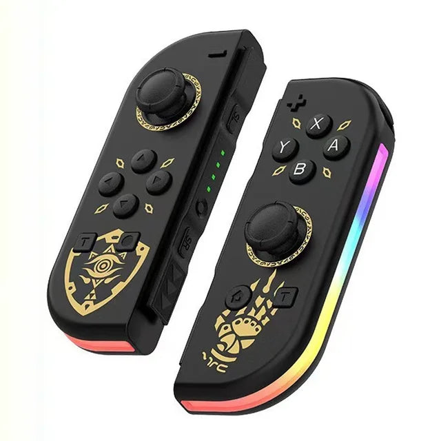 Kabelloser Switch Controller mit RGB-Beleuchtung für immersives Gaming-Erlebnis.