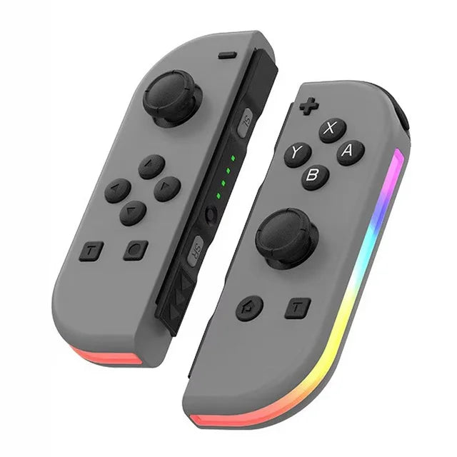 Kabelloses Gaming-Gamepad für Nintendo Switch mit RGB und einstellbarer Vibration für intensives Spiel.