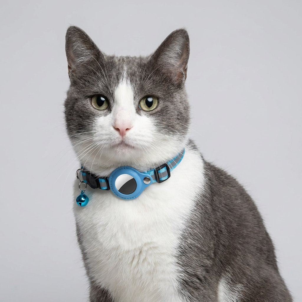 Katzenhalsband mit integriertem GPS-Modul, leuchtet im Dunkeln, für erhöhte Sicherheit und einfache Haustier-Ortung