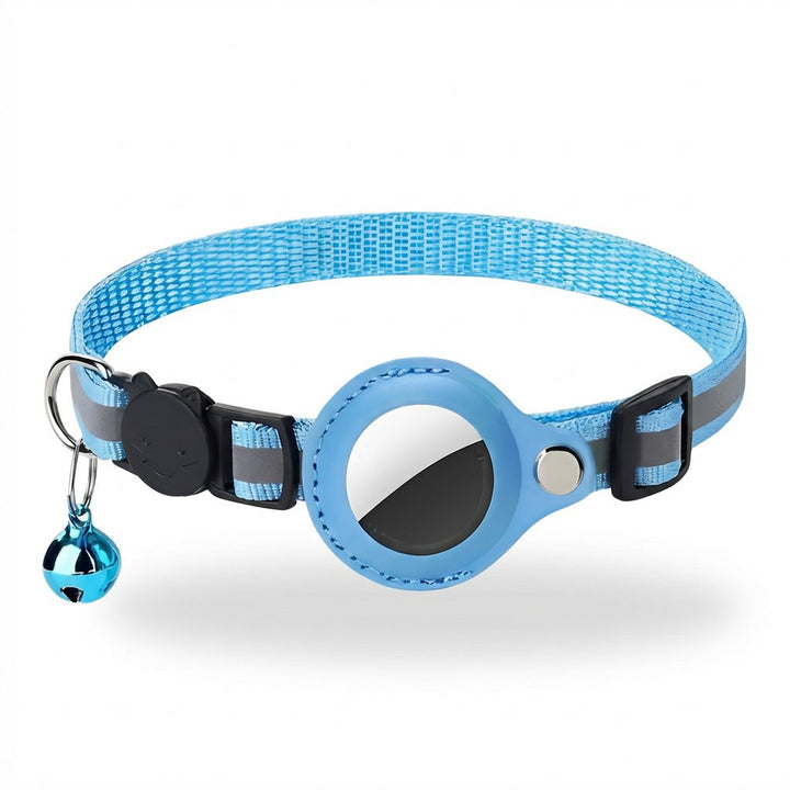 Katzen GPS-Halsband in Schwarz mit Echtzeit-Tracking-Funktion und sicherer Schnalle, ideal für Haustier-Ortung