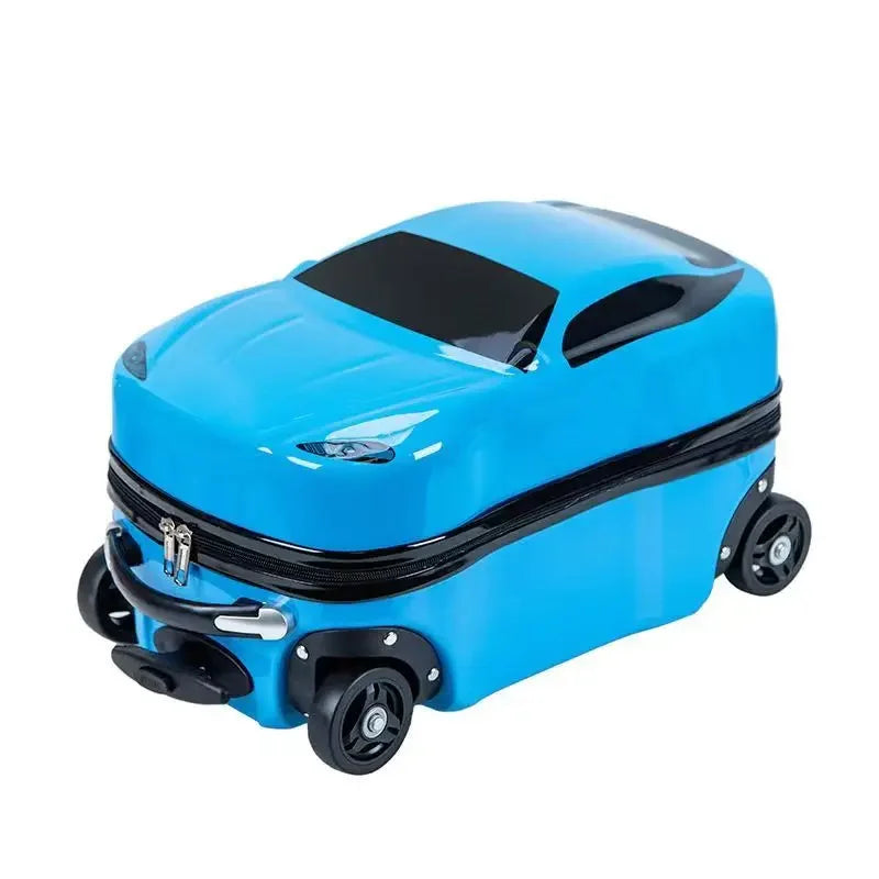 3D Auto Kinderrollkoffer, robuster Hartschalenkoffer für kleine Abenteurer, ideal für Reisen & Urlaub.