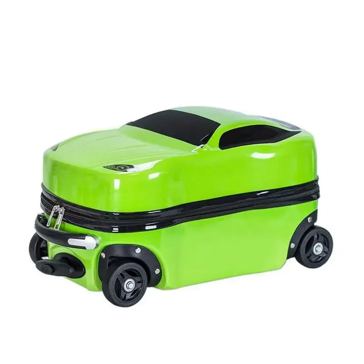Hartschalenkoffer Kind mit 3D Auto, strapazierfähiges Handgepäck für Jungen und Mädchen auf Reisen.