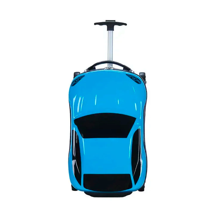 Stylischer Kinderrollkoffer mit 3D Auto für Jungen & Mädchen, ideal für Flugreisen und Wochenendtrips.