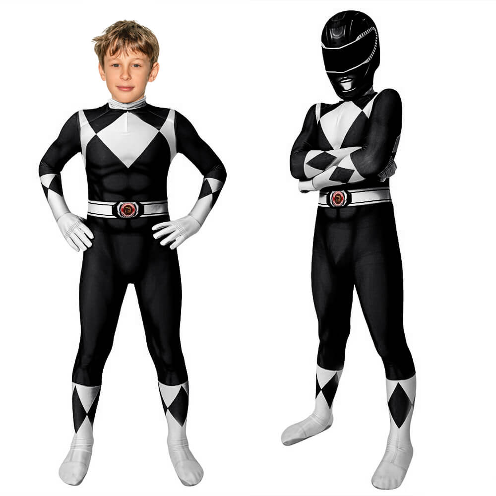 Komplettes Kinder Ranger Kostüm-Set: Superhelden Overall, perfekt für Jungen & Mädchen Cosplay & Fasching.