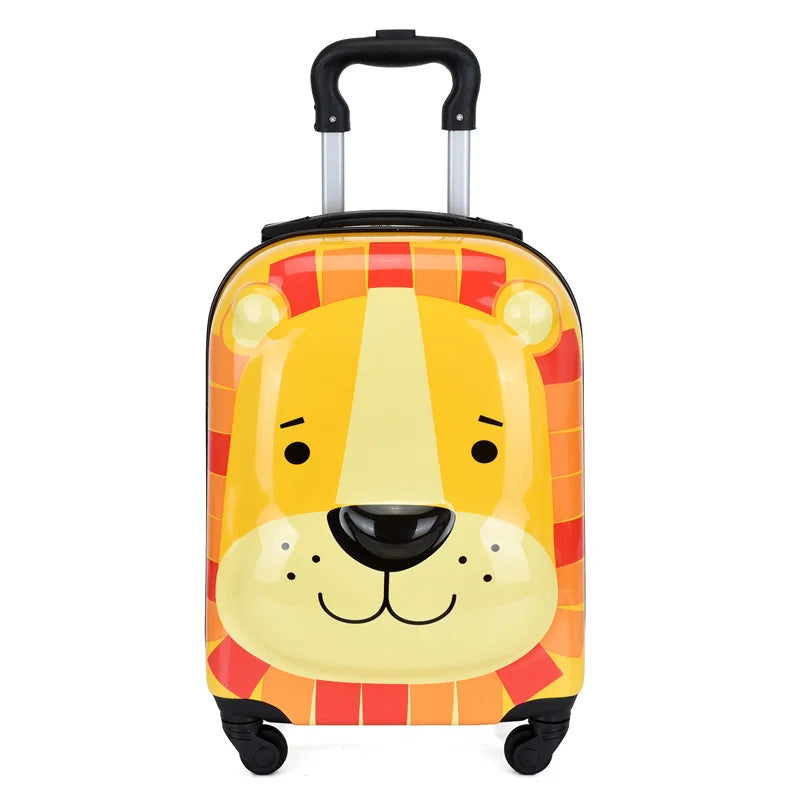 Geschenkidee: Kinder-Trolley mit Tier-Design, Hartschale und leichtgängigen Rädern.