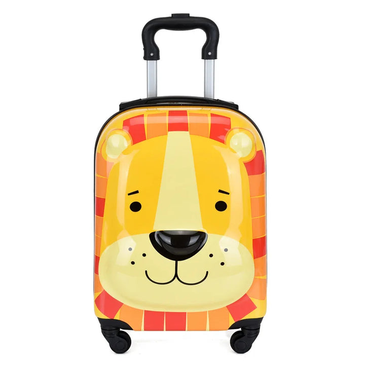 Geschenkidee: Kinder-Trolley mit Tier-Design, Hartschale und leichtgängigen Rädern.