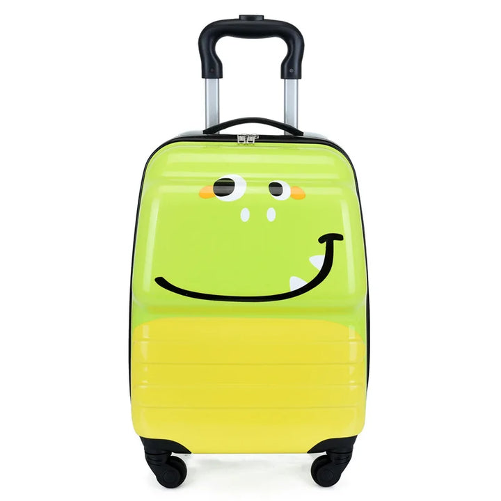 Niedlicher Kinderkoffer mit Cartoon-Tier, ideal als Handgepäck für kleine Abenteurer.