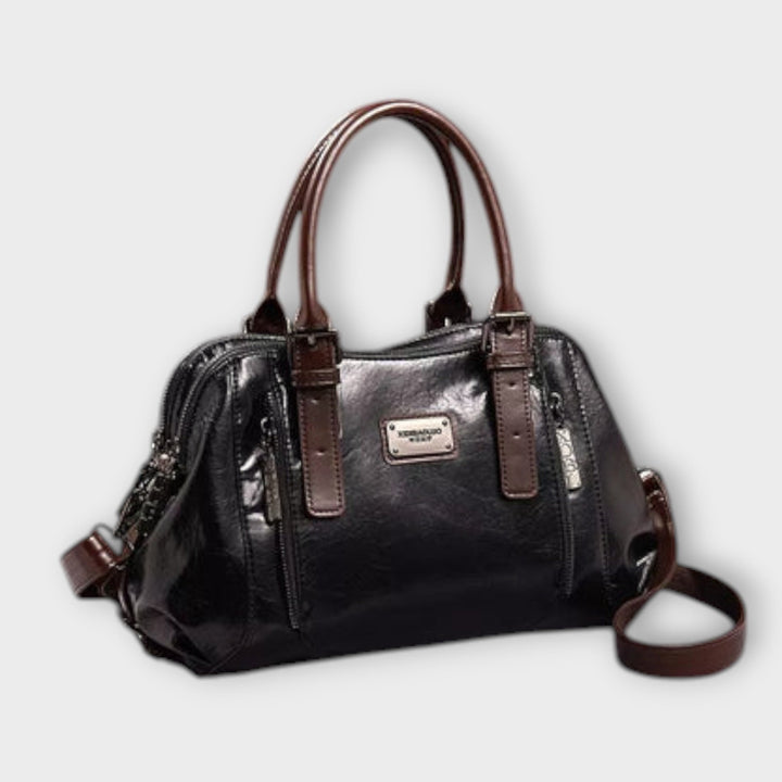 Vielseitige grüne Damen Handtasche, klassisch und funktional für den Alltag; bequeme Schultertasche, elegant.