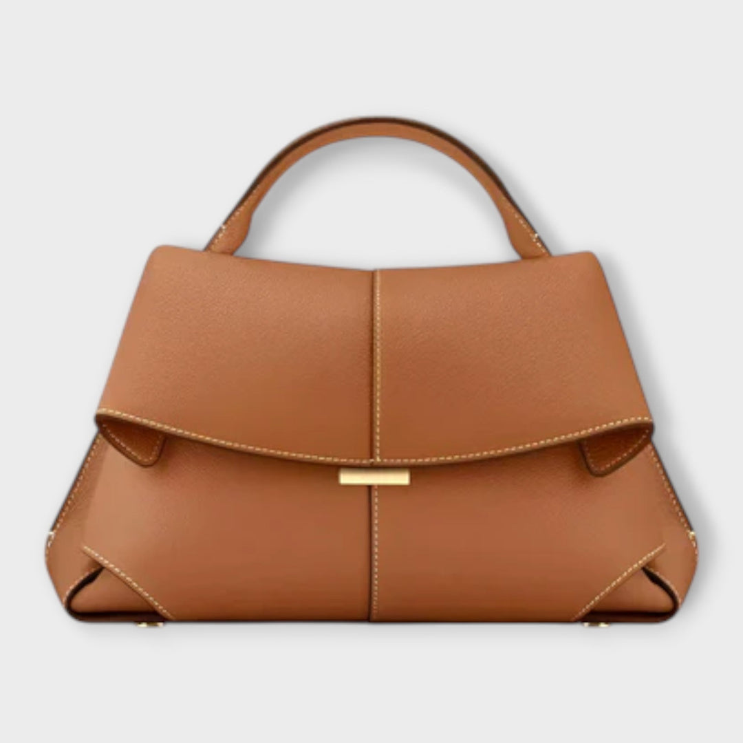 Zeitlose Damen Handtasche mit edlem Obergriff, ein klassisches und elegantes Mode-Accessoire.