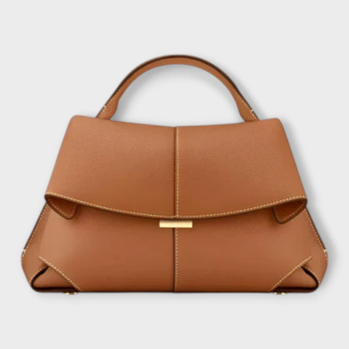 Zeitlose Damen Handtasche mit edlem Obergriff, ein klassisches und elegantes Mode-Accessoire.
