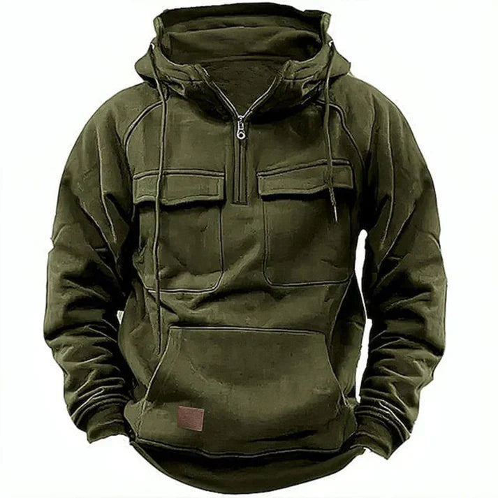 Vielseitige, warme Herren Winterjacke im klassischen Stil. Ideal für kühle Herbst- & Wintertage.
