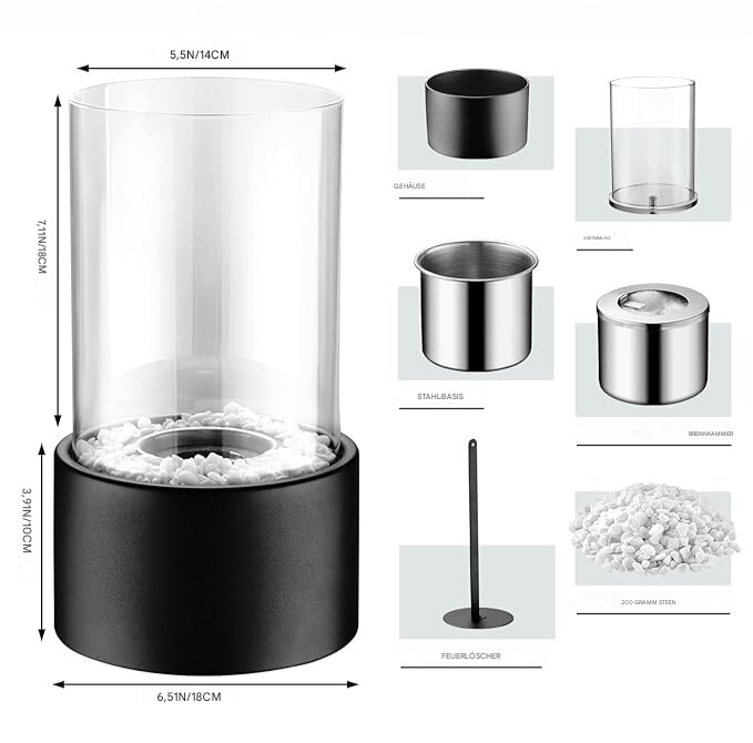 "Klassische Öllampe mit Glaszylinder und Metallfuß, zeitloses Design, schafft stilvolle und warme Beleuchtung im Raum."