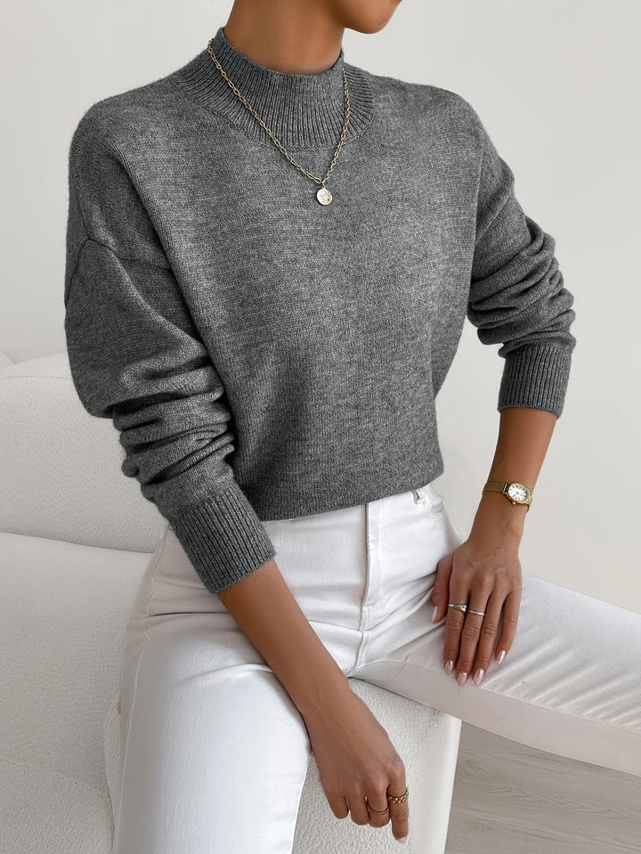 Unverzichtbarer Damen Rollkragen Winterpullover, warmer, eleganter Strick für kalte Tage & Outfits.