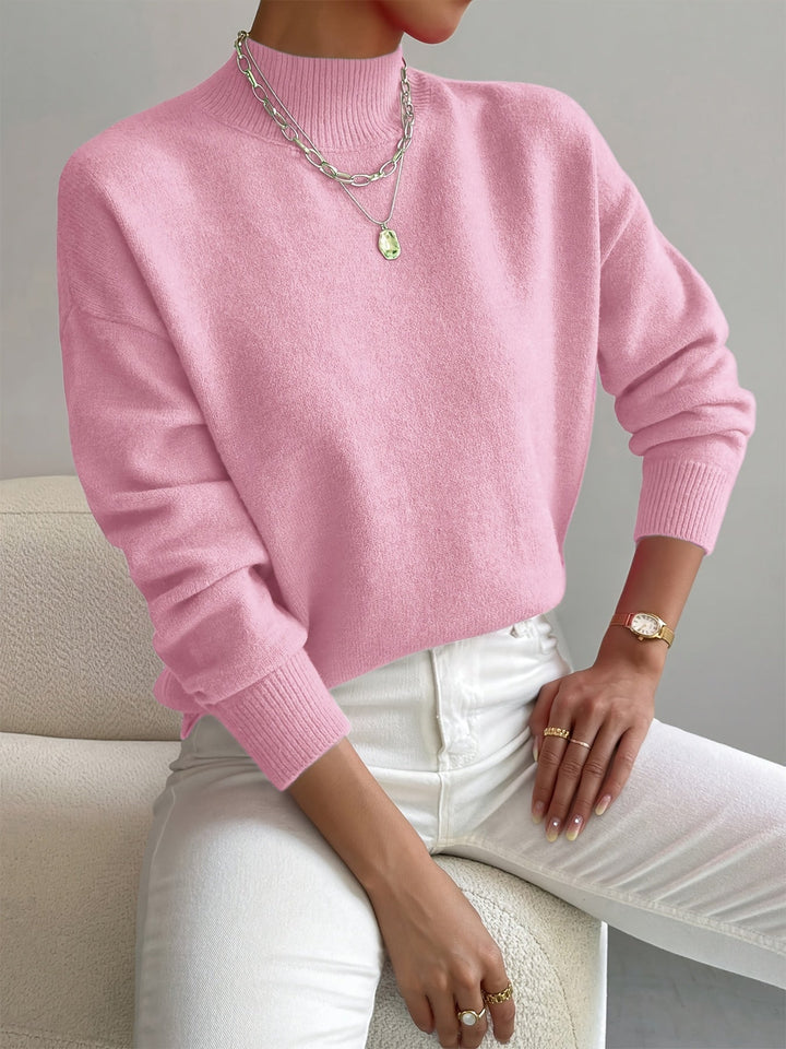Warmer Damen Winterpullover mit Rollkragen, aus weichem Strick für maximalen Komfort & stilvolle Outfits.