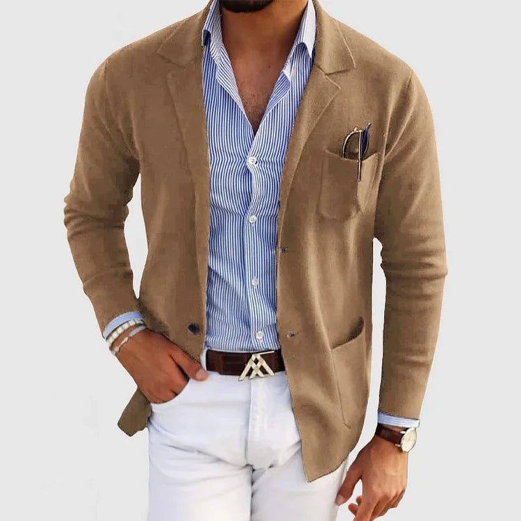 Klassischer Herren Einreiher-Blazer, elegant für Business & Freizeit. Ganzjahres-Sakko für einen smarten Look.