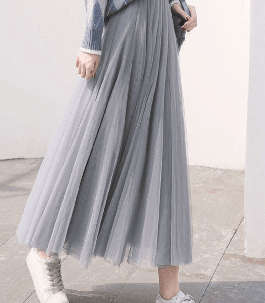 Damen knöchellanger Rock mit hoher Taille und elegantem Design