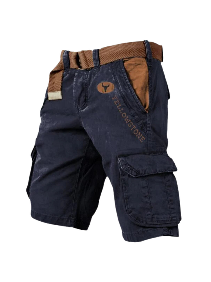 Leichte, atmungsaktive Herren Sommershorts in Grau, ideal für heiße Tage & Freizeit.