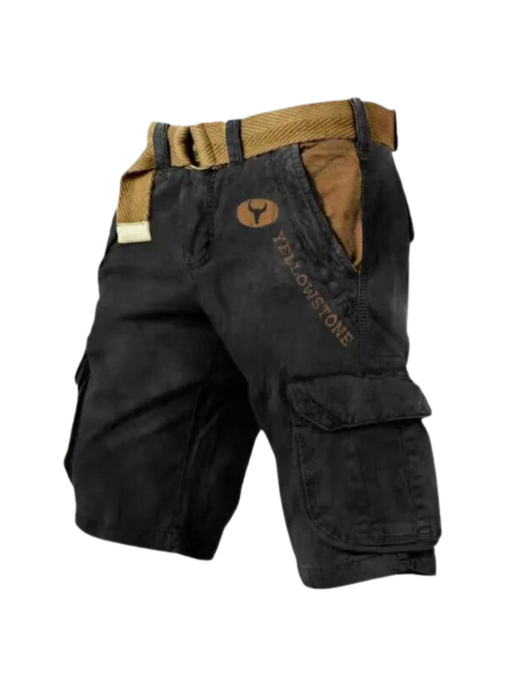 Lässige Herren Cargoshorts in Dunkelblau, perfekt für entspannte Freizeit- & Casual-Looks.